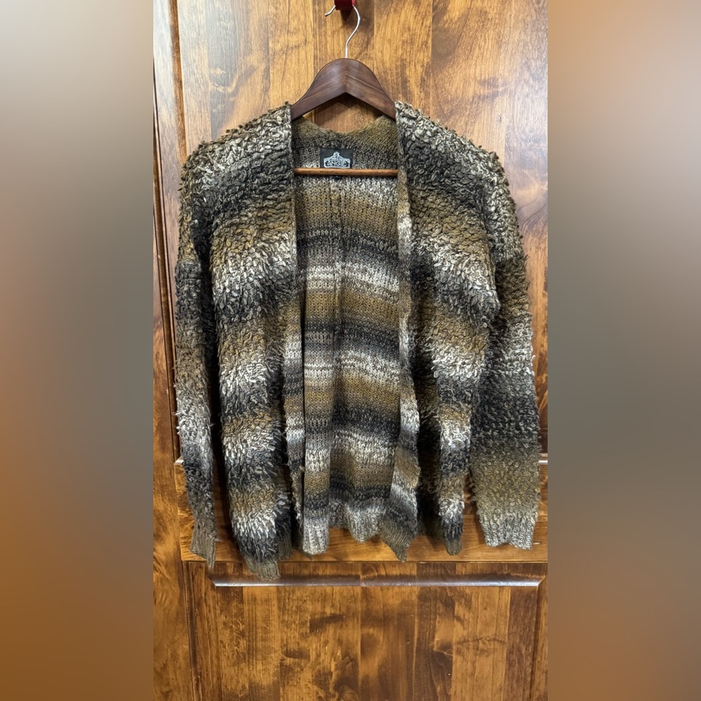 Angie Women's Earthy Toned Cardigan - Picture 6 of 6